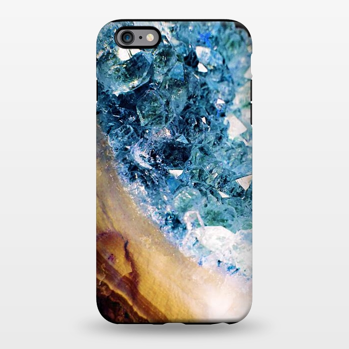 iPhone 6/6s plus StrongFit Blue gold precious gemstone by Oana 