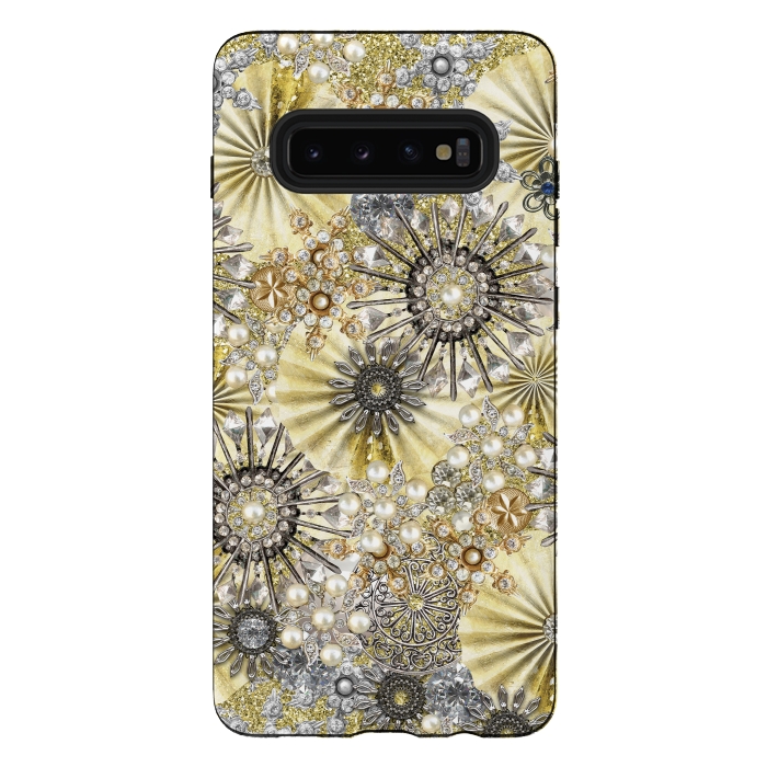 Galaxy S10 plus StrongFit Fancy Jewelry Pattern 2 by Andrea Haase