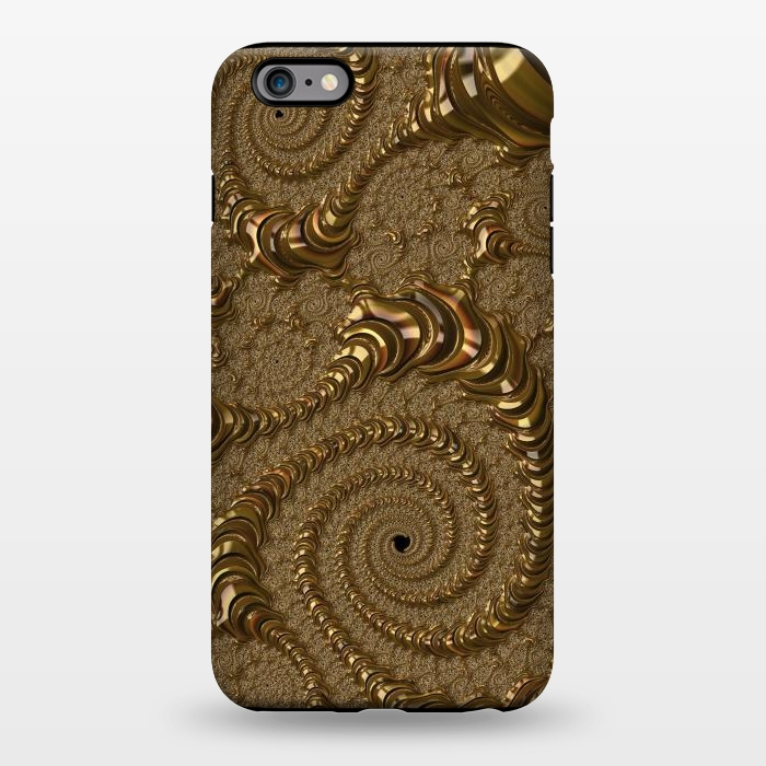 iPhone 6/6s plus StrongFit Golden Fancy Fractals by Andrea Haase