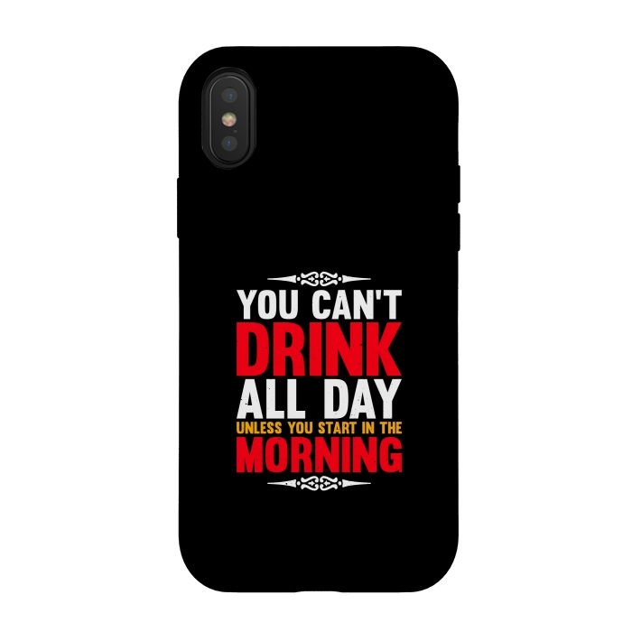 iPhone Xs / X StrongFit drink all day by TMSarts