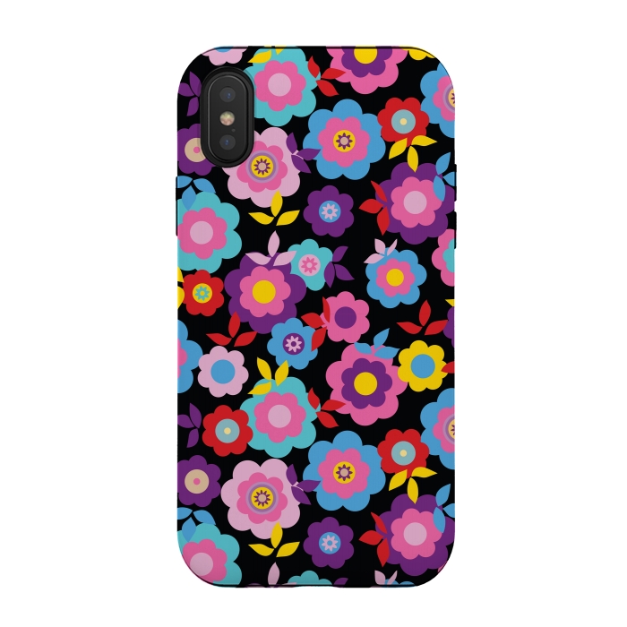 iPhone Xs / X StrongFit Eilin's Spring Flowers by Bledi
