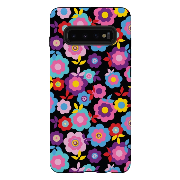 Galaxy S10 plus StrongFit Eilin's Spring Flowers by Bledi