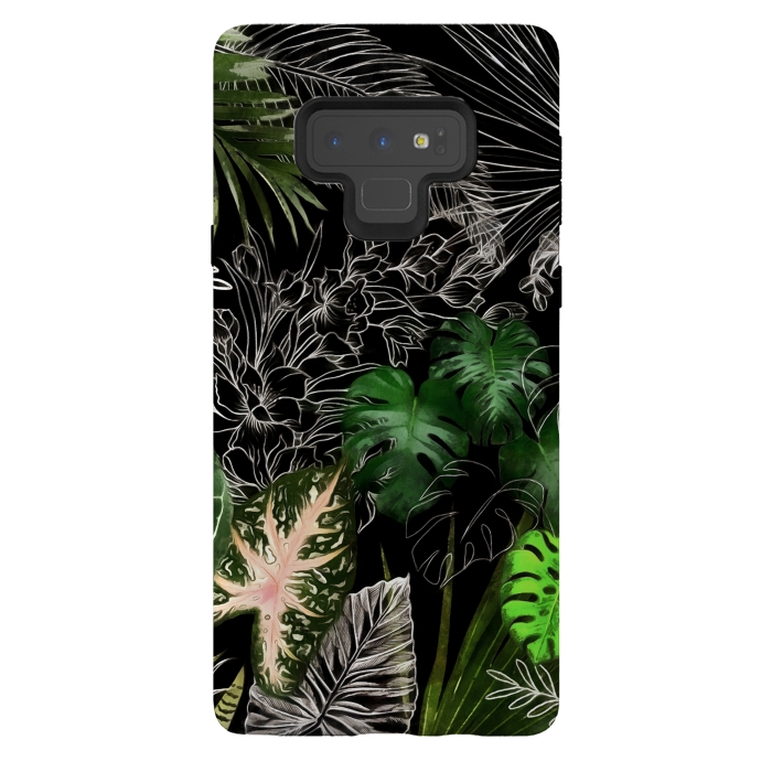 Galaxy Note 9 StrongFit Tropical Foliage 042 by amini54