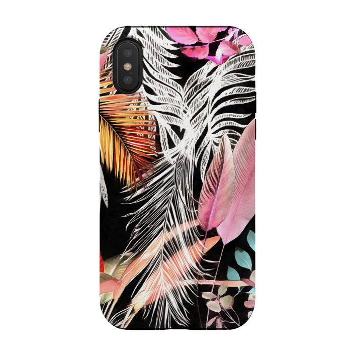 iPhone Xs / X StrongFit Tropical Foliage 052 by amini54
