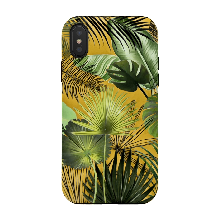 iPhone Xs / X StrongFit Tropical Foliage 062 by amini54