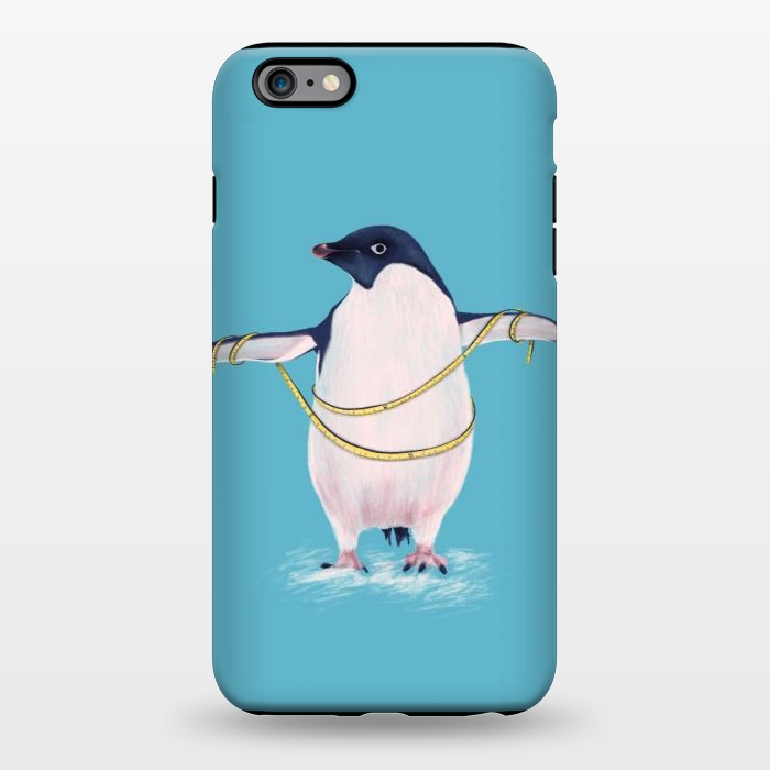 iPhone 6/6s plus StrongFit Cute Fat Penguin Goes On Diet by Boriana Giormova