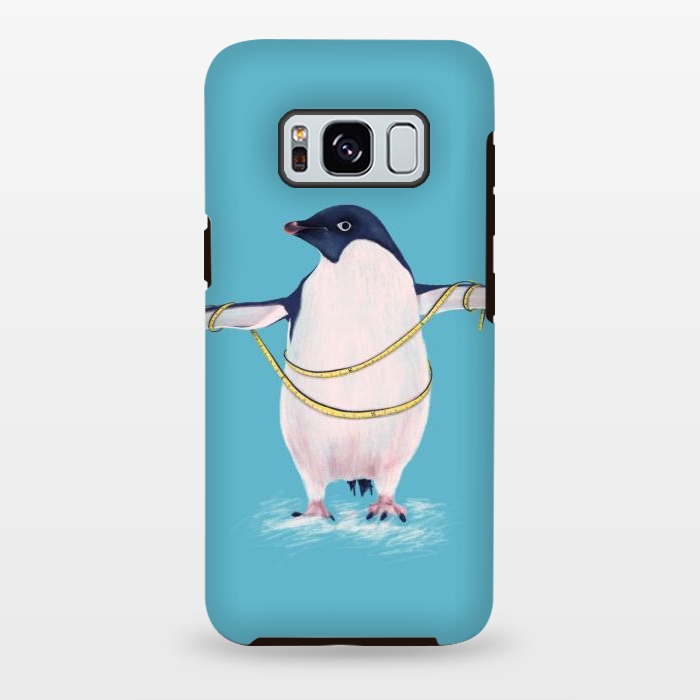 Galaxy S8 plus StrongFit Cute Fat Penguin Goes On Diet by Boriana Giormova