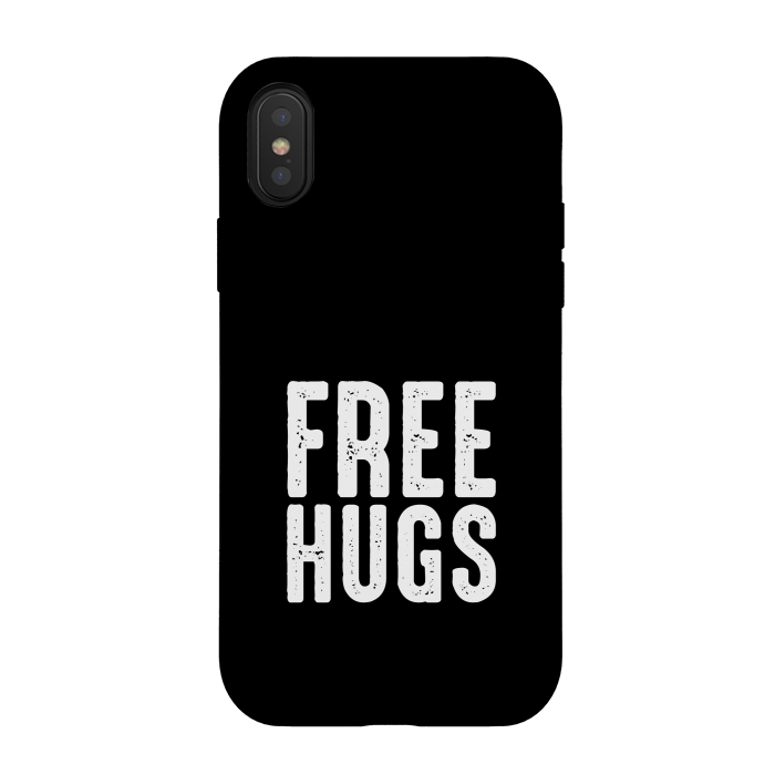 iPhone Xs / X StrongFit free hugs  by TMSarts