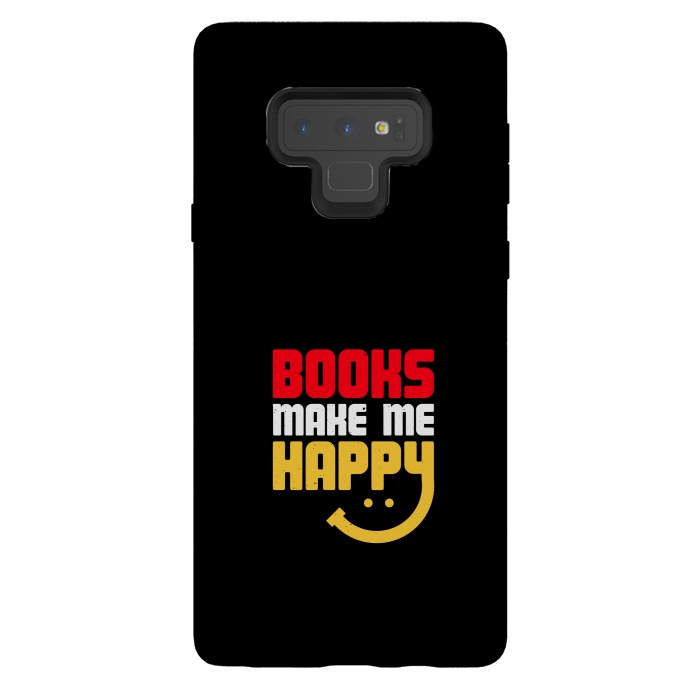 Galaxy Note 9 StrongFit books make me happy by TMSarts