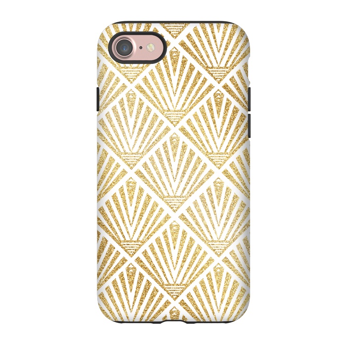 iPhone 7 StrongFit Elegant golden diamond palm art deco design by InovArts