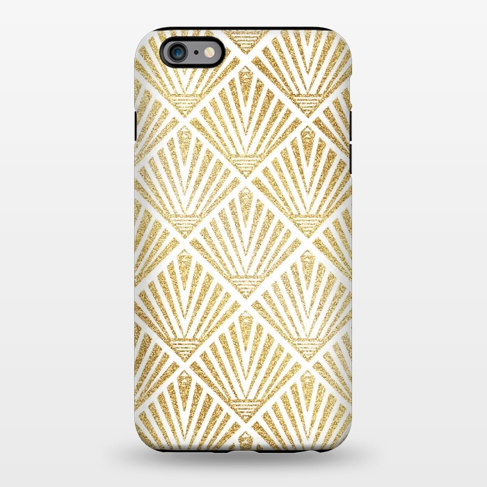 iPhone 6/6s plus StrongFit Elegant golden diamond palm art deco design by InovArts