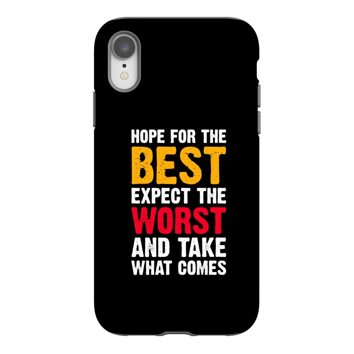 iPhone Xr StrongFit hope for the best by TMSarts