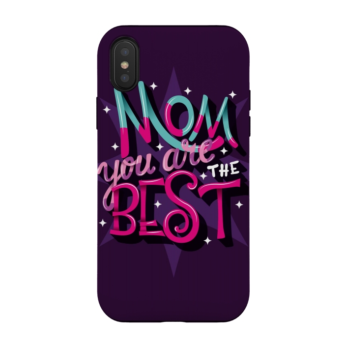 iPhone Xs / X StrongFit Mom You are the Best 04 by Jelena Obradovic
