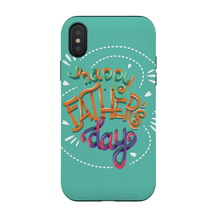 iPhone Xs / X StrongFit Happy Father's Day 02 by Jelena Obradovic