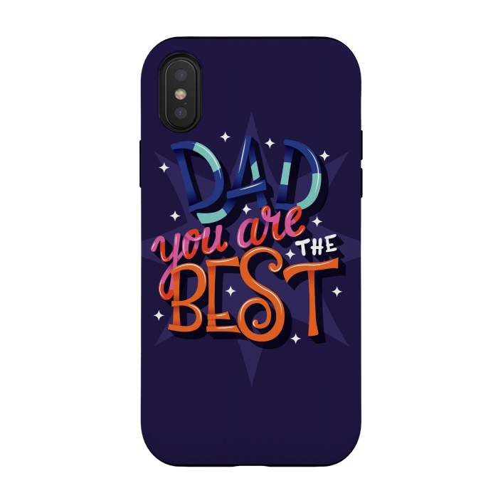 iPhone Xs / X StrongFit Dad You Are The Best 03 by Jelena Obradovic