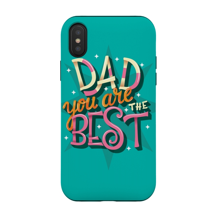 iPhone Xs / X StrongFit Dad you are the best 04 by Jelena Obradovic