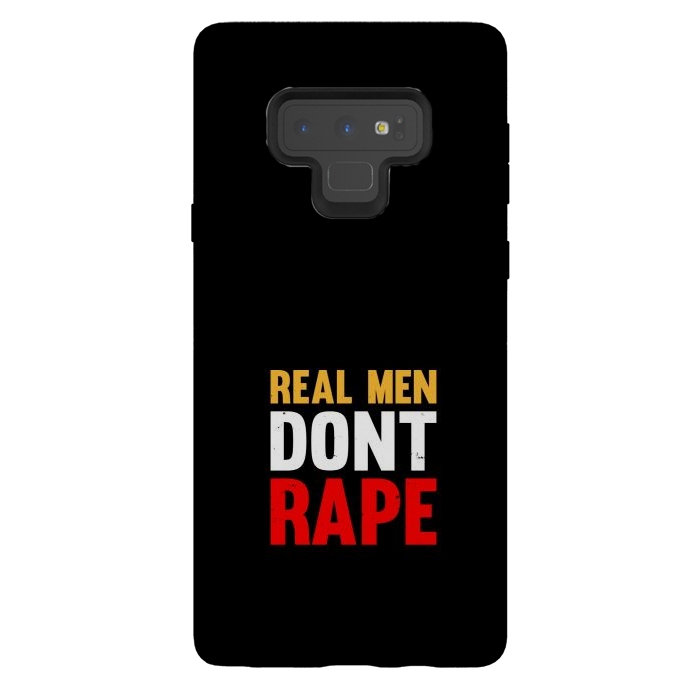 Galaxy Note 9 StrongFit real man dont rape by TMSarts