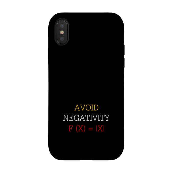 iPhone Xs / X StrongFit avoid negativity by TMSarts
