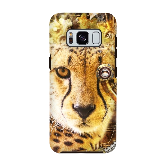 Galaxy S8 StrongFit Steampunk Cheetah by Simone Gatterwe