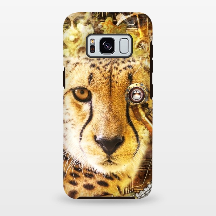 Galaxy S8 plus StrongFit Steampunk Cheetah by Simone Gatterwe