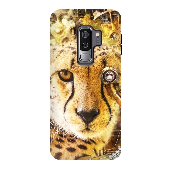 Galaxy S9 plus StrongFit Steampunk Cheetah by Simone Gatterwe