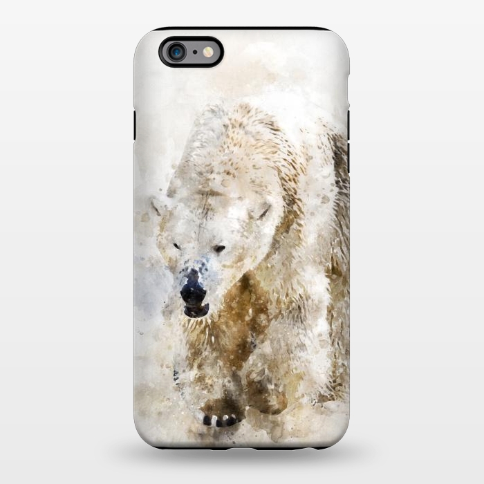 iPhone 6/6s plus StrongFit Abstract watercolor polar bear by Simone Gatterwe