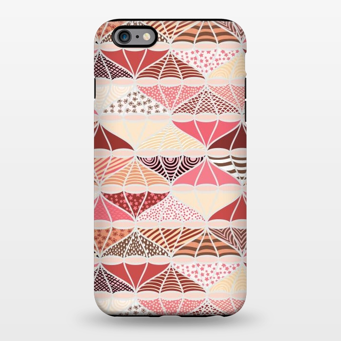iPhone 6/6s plus StrongFit April Showers Bring Brollies - Pink and Cream by Paula Ohreen