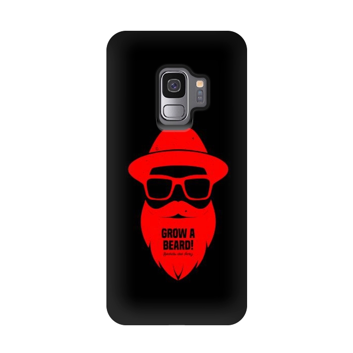 Galaxy S9 StrongFit beard on red by TMSarts