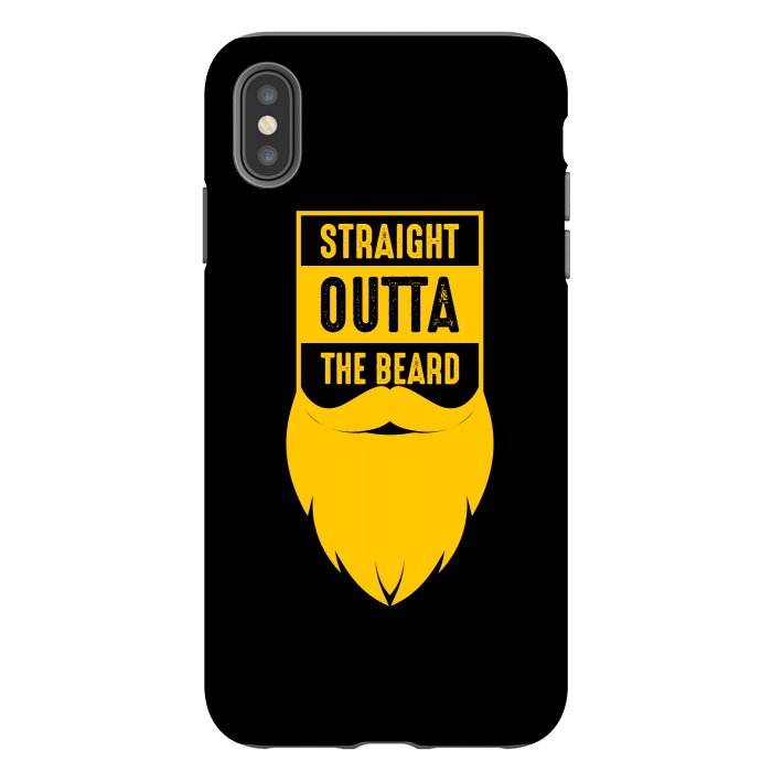 iPhone Xs Max StrongFit straight beard yellow by TMSarts