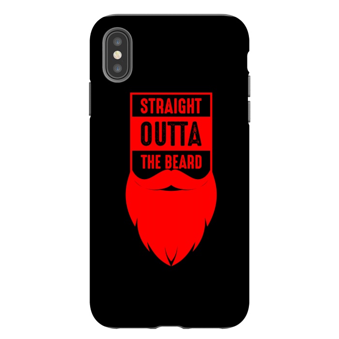 iPhone Xs Max StrongFit straight beard red by TMSarts