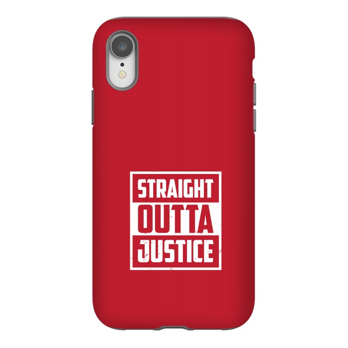 iPhone Xr StrongFit straight outta justice by TMSarts