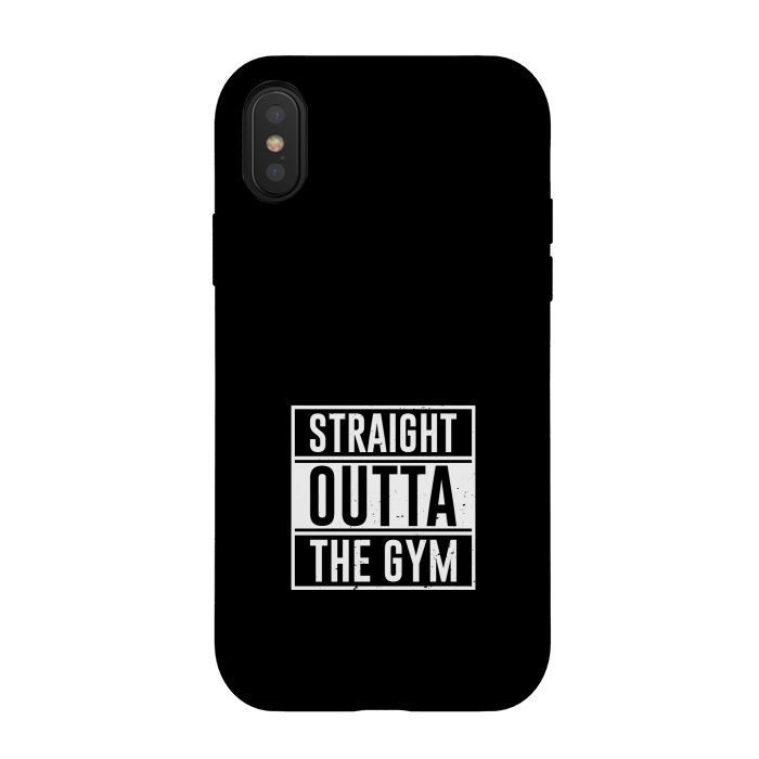 iPhone Xs / X StrongFit straight outta the gym by TMSarts