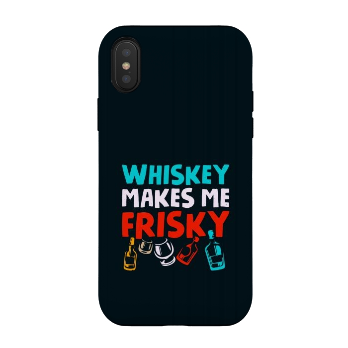 iPhone Xs / X StrongFit whisky frisky by TMSarts