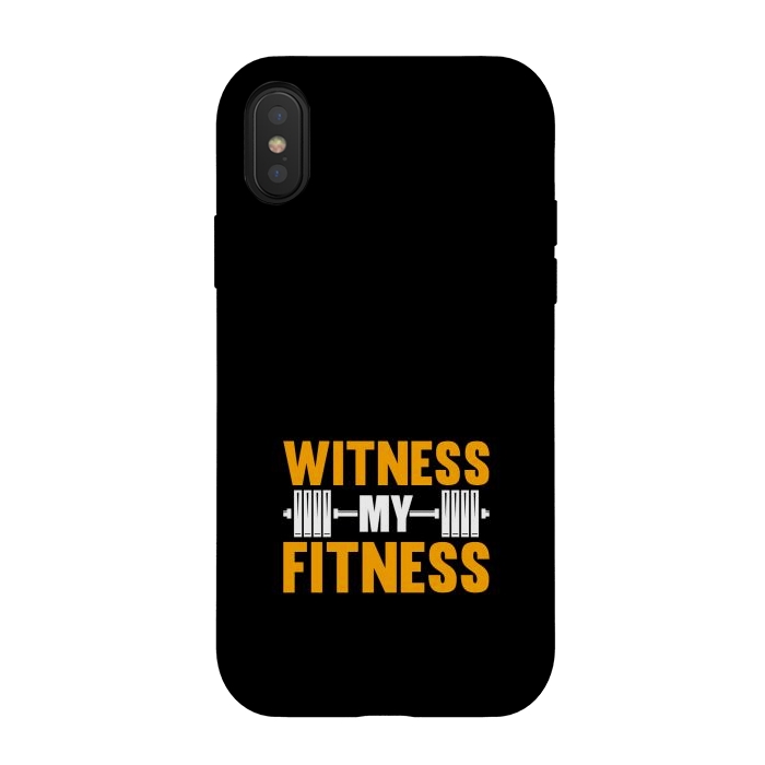 iPhone Xs / X StrongFit witness my fitness by TMSarts