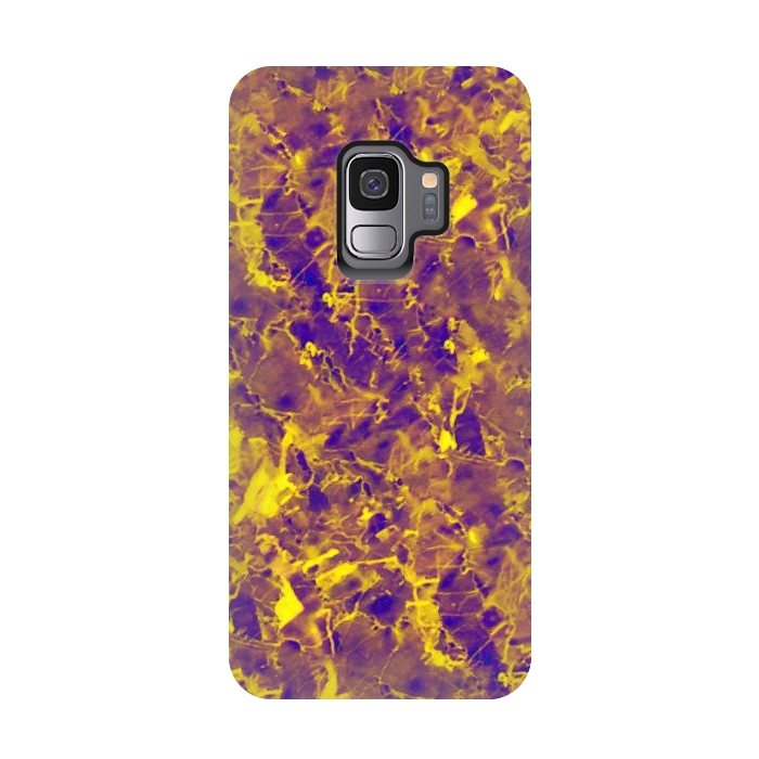 Galaxy S9 StrongFit Purple and Gold Marble by Ashley Camille