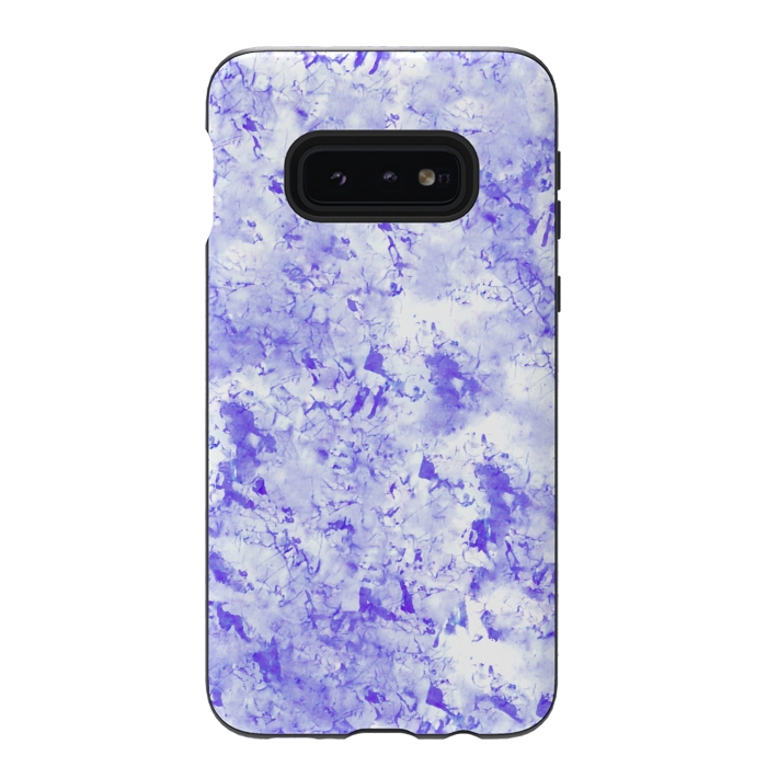 Galaxy S10e StrongFit Light Blue Marble by Ashley Camille