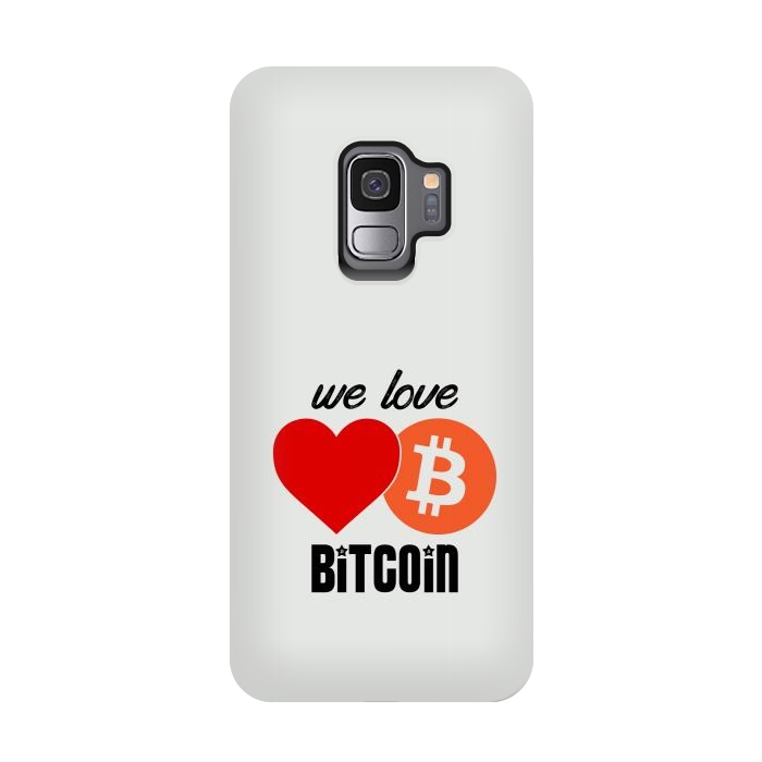 Galaxy S9 StrongFit we love bitcoin by TMSarts