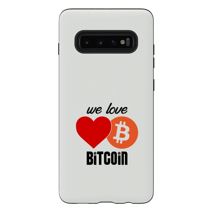 Galaxy S10 plus StrongFit we love bitcoin by TMSarts
