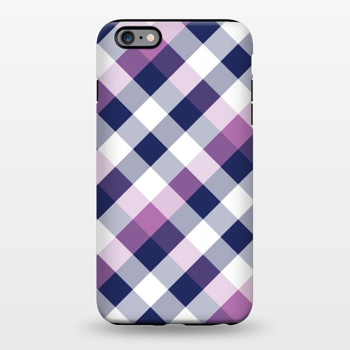 iPhone 6/6s plus StrongFit Purple & Dark Blue Square Combination by Bledi