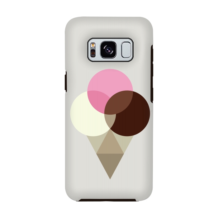 Galaxy S8 StrongFit Neapolitan Ice Cream Cone by Dellán