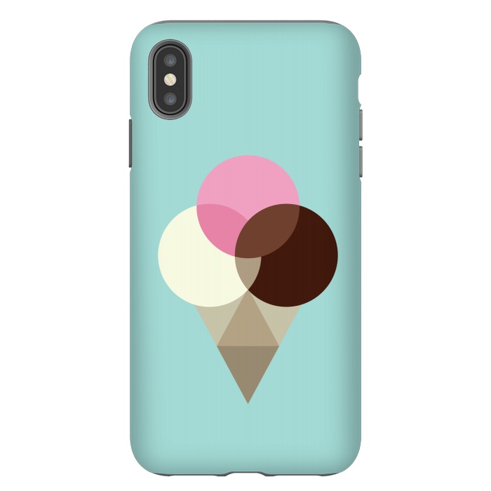 iPhone Xs Max StrongFit Neapolitan Ice Cream II by Dellán