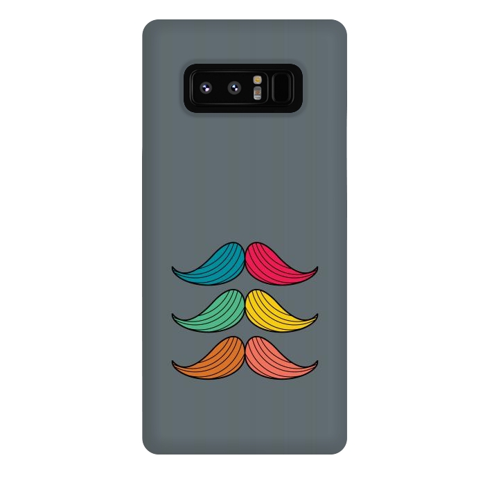 Galaxy Note 8 StrongFit colorful moustaches by TMSarts