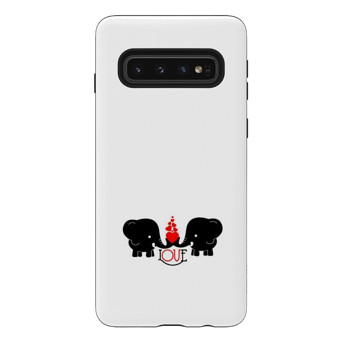 Galaxy S10 StrongFit elephants love by TMSarts
