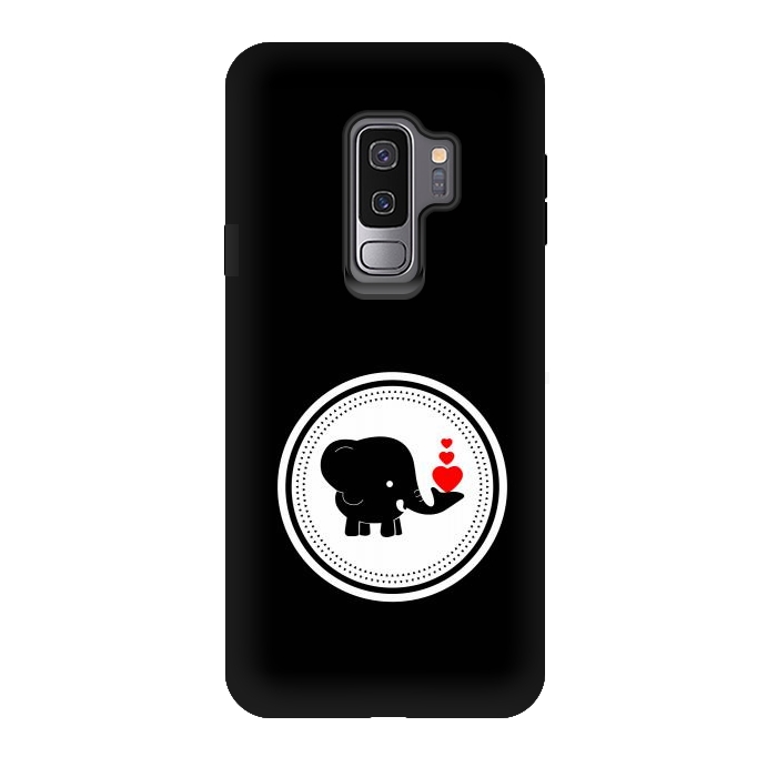 Galaxy S9 plus StrongFit elephant with hearts by TMSarts