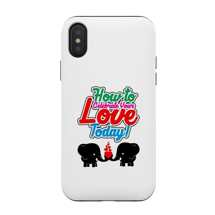 iPhone Xs / X StrongFit celebrate elephants by TMSarts