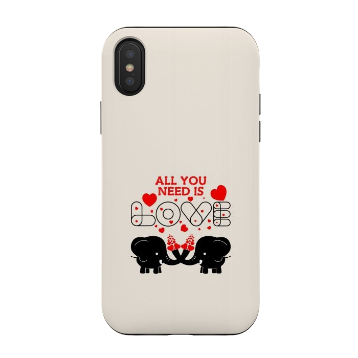 iPhone Xs / X StrongFit all you need elephants by TMSarts