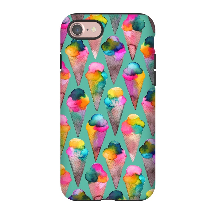iPhone 7 StrongFit Ice Cream Summer Cones by Ninola Design
