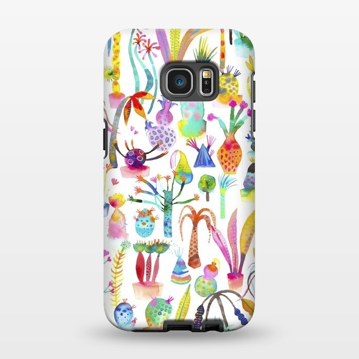 Galaxy S7 EDGE StrongFit Lush Modern Garden by Ninola Design