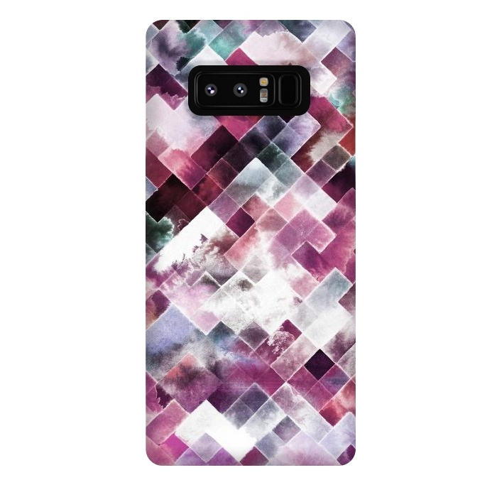 Galaxy Note 8 StrongFit Moody Geometry Pink Neon by Ninola Design
