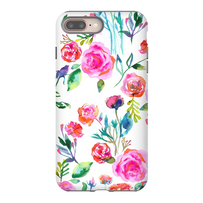 iPhone 7 plus StrongFit Romantic Roses Bouquet by Ninola Design